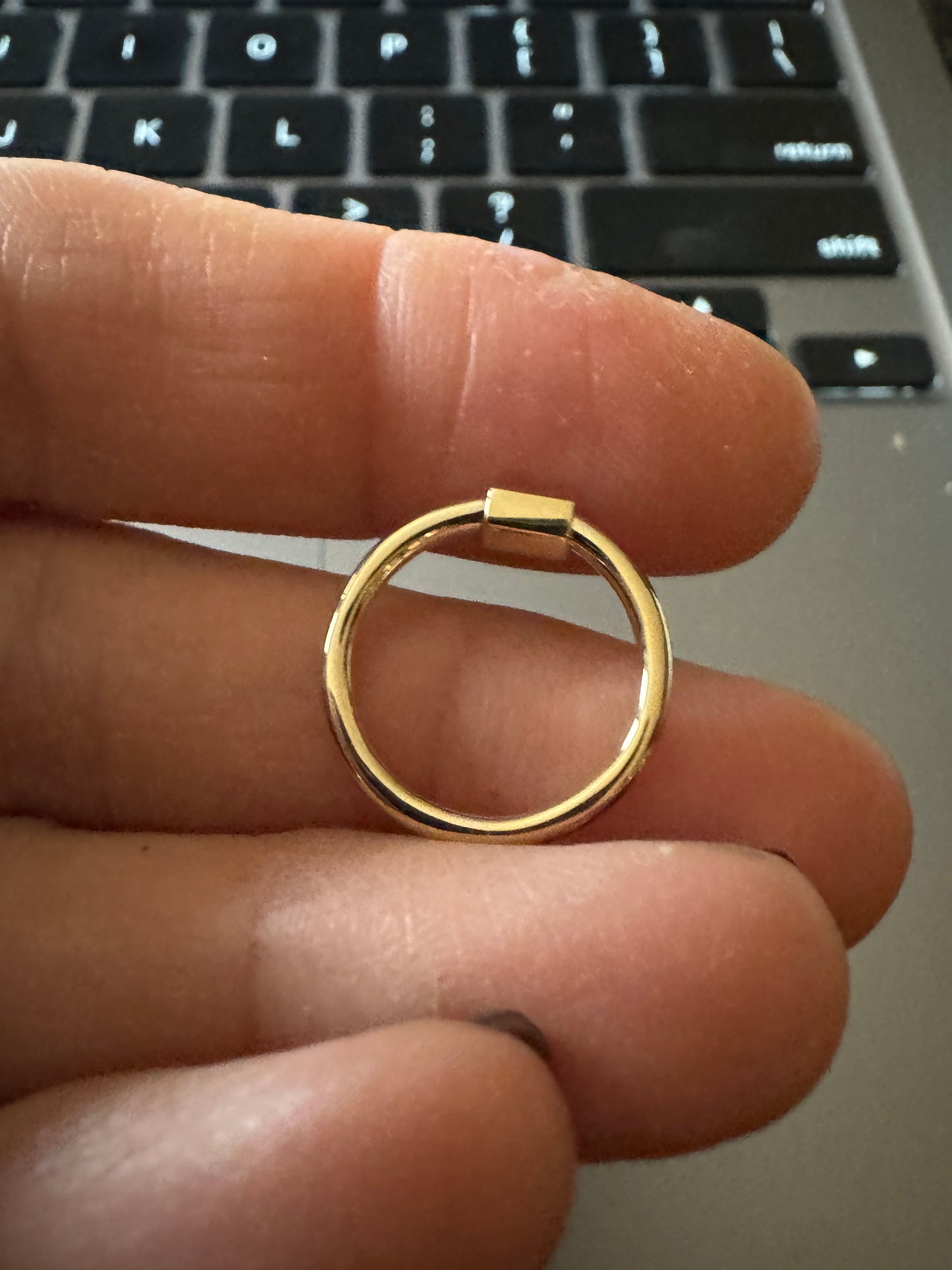 10K Gold Round Charm Bail Carabiner Clasp For Necklaces