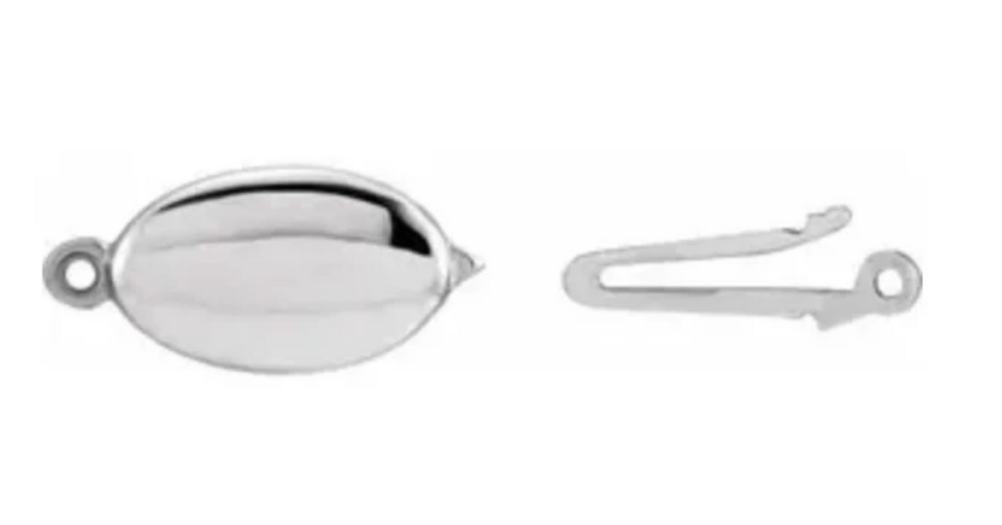 Engravable 14K Yellow Gold Safety Clasp Lock