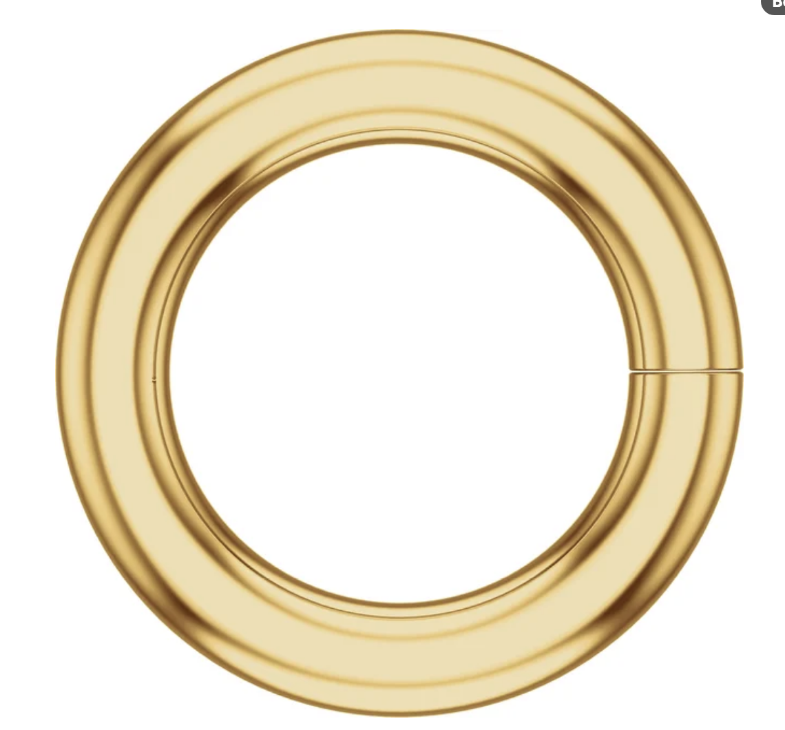 10K Solid Gold 18 Gauge Jump Rings