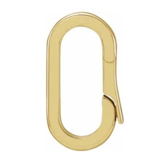 Charm Bail Push Clasp Hinged Necklace Bracelet Connector Link Lock Reusable