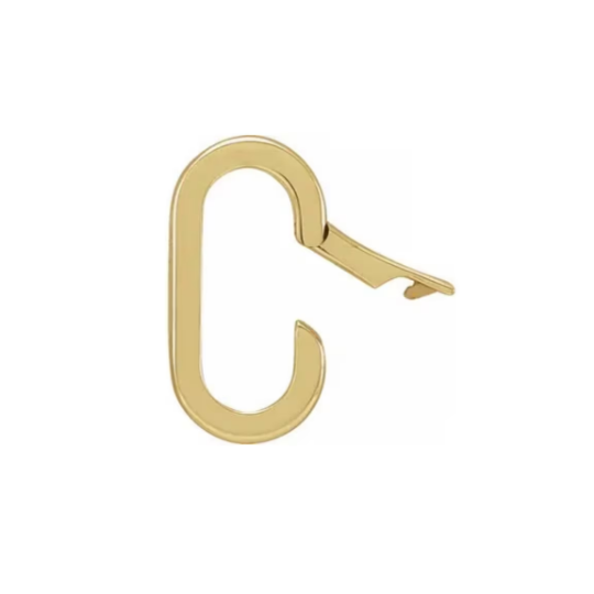Charm Bail Push Clasp Hinged Necklace Bracelet Connector Link Lock Reusable