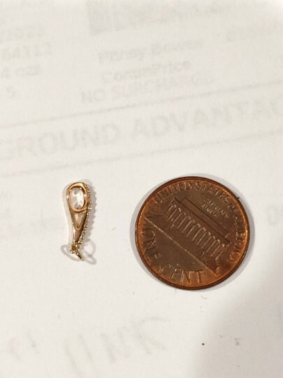 14K White Yellow Gold Diamond Bail