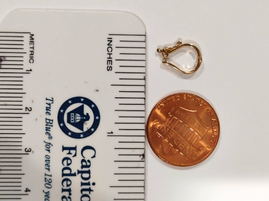 14K Gold Bail Enhancer for Necklaces, Pearls