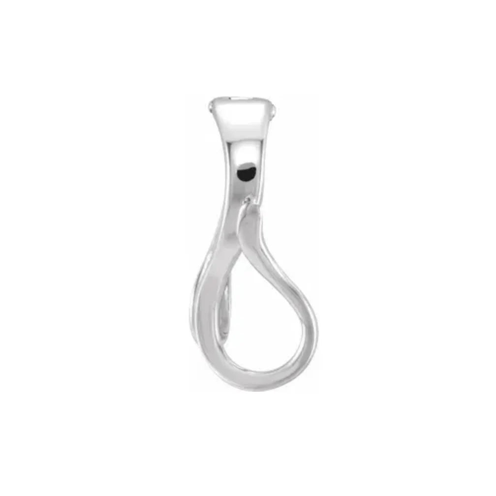 14K Solid Gold Hinged Bail, Hanger Bail for Pendant, Charm Bail, Bail Enhancer