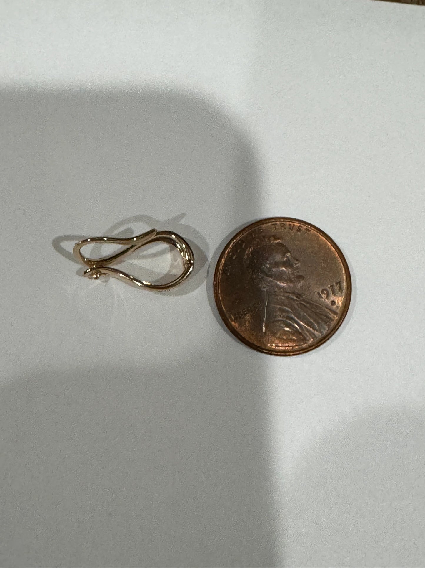 14K Solid Gold Hinged Bail, Hanger Bail for Pendant, Charm Bail, Bail Enhancer