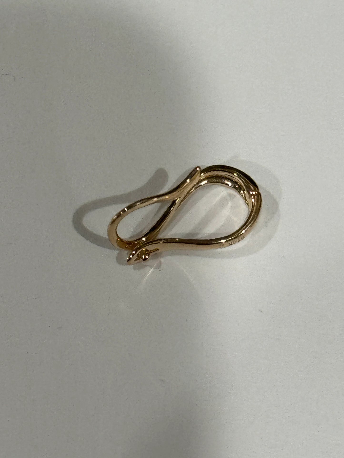 14K Solid Gold Hinged Bail, Hanger Bail for Pendant, Charm Bail, Bail Enhancer