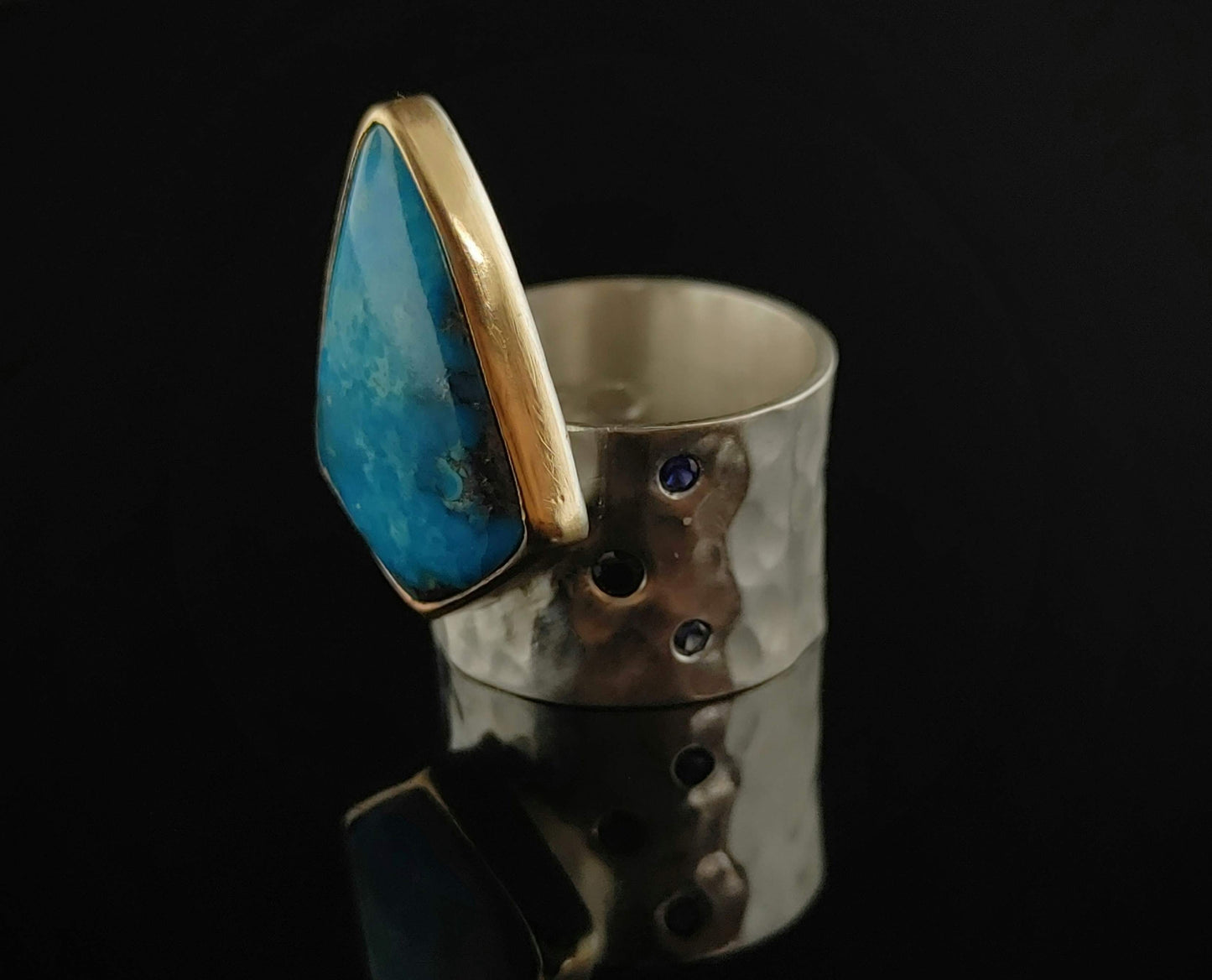 Kingman Turquoise Sterling Silver Handmade Ring