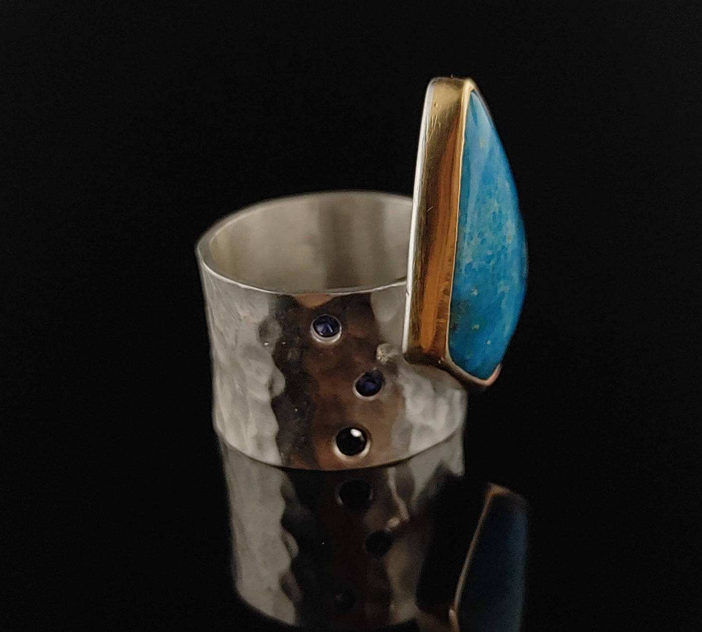 Kingman Turquoise Sterling Silver Handmade Ring