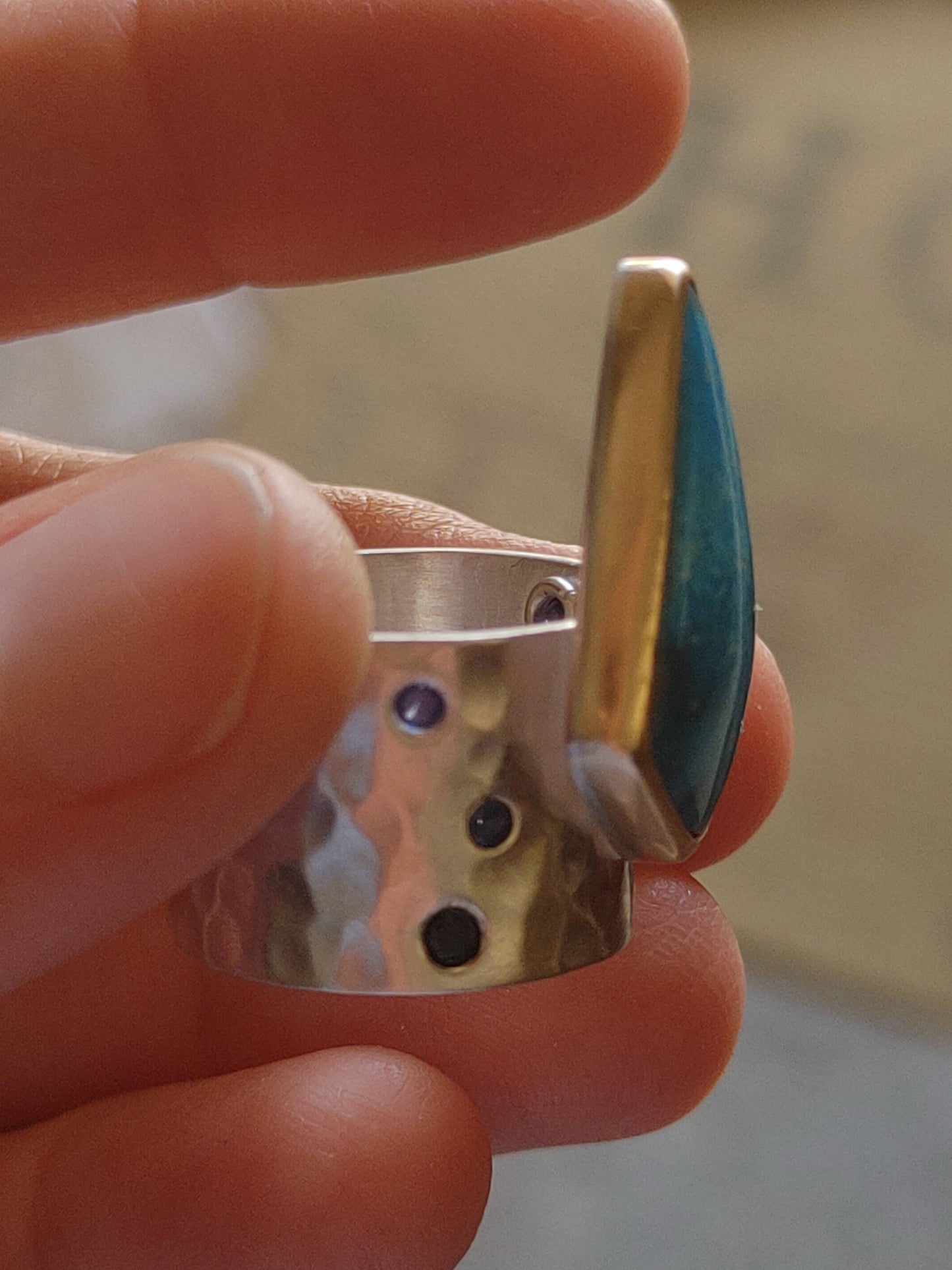 Kingman Turquoise Sterling Silver Handmade Ring