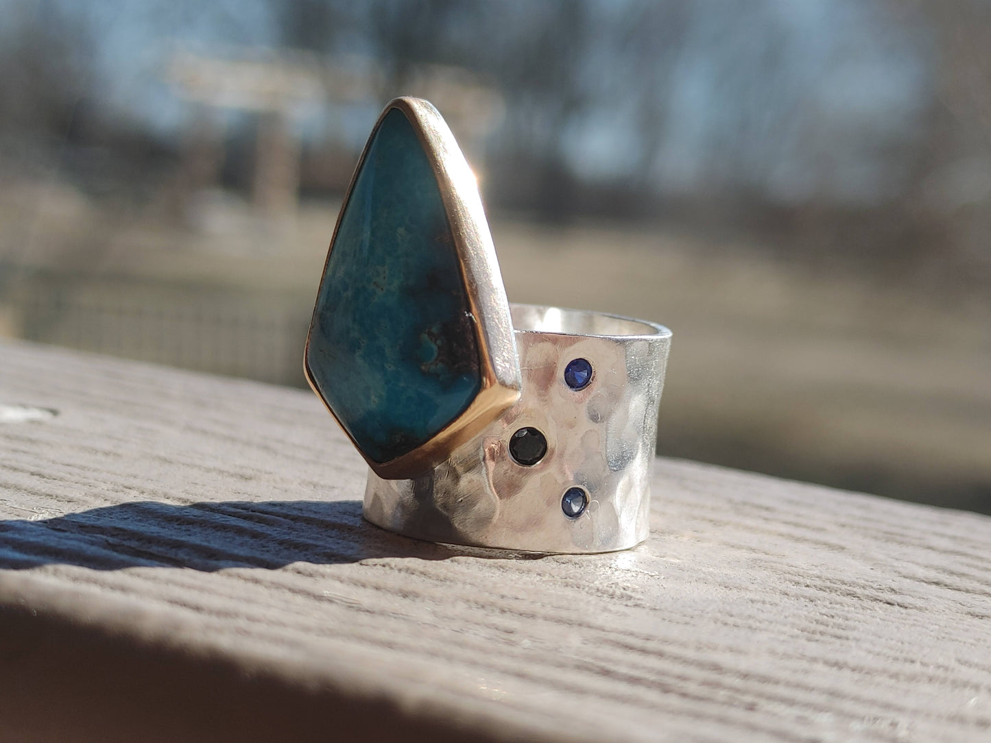 Kingman Turquoise Sterling Silver Handmade Ring