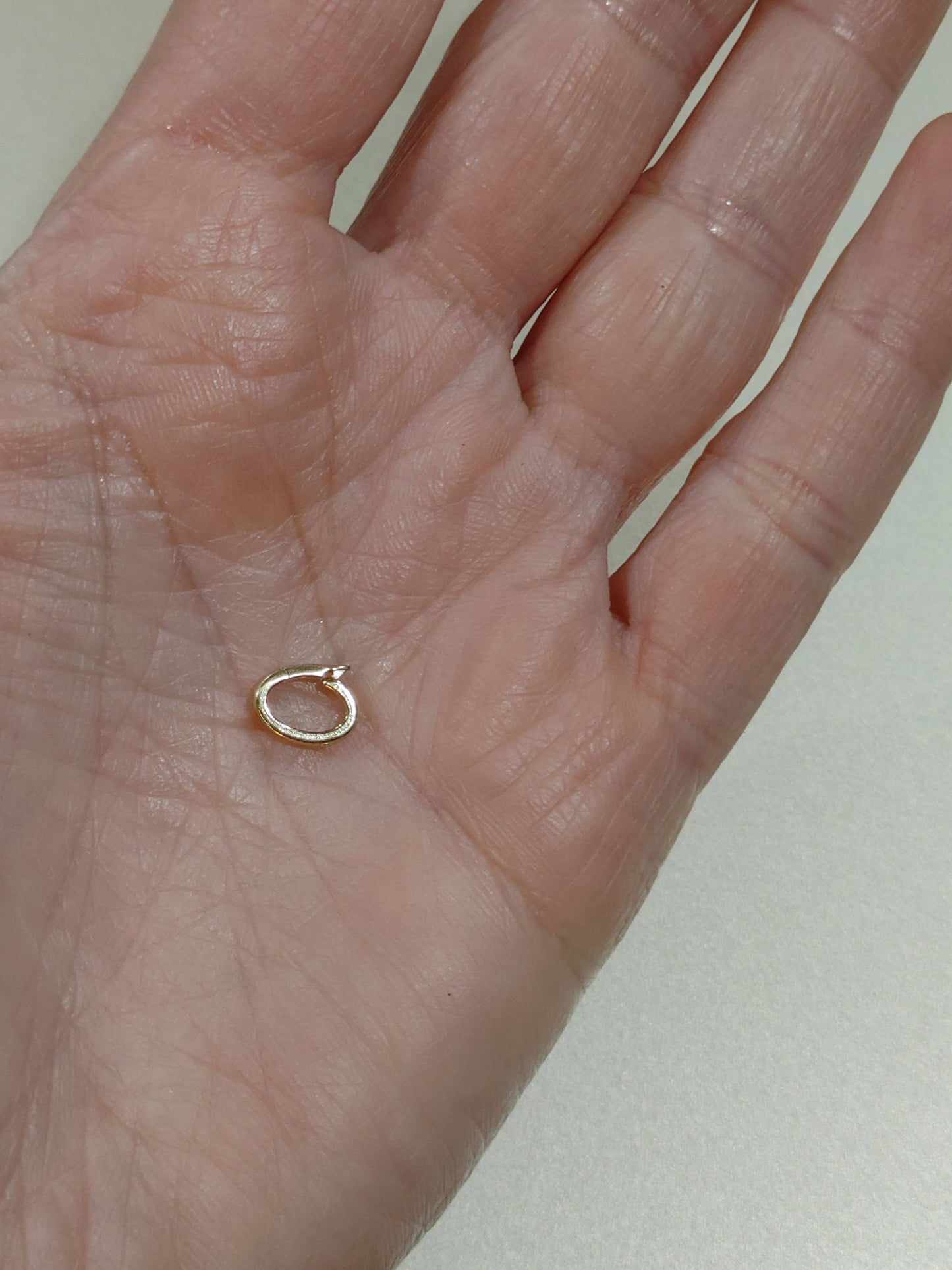 10K, 14K, 18K Solid Gold Sterling Silver Charm Bail Connector Link Reusable