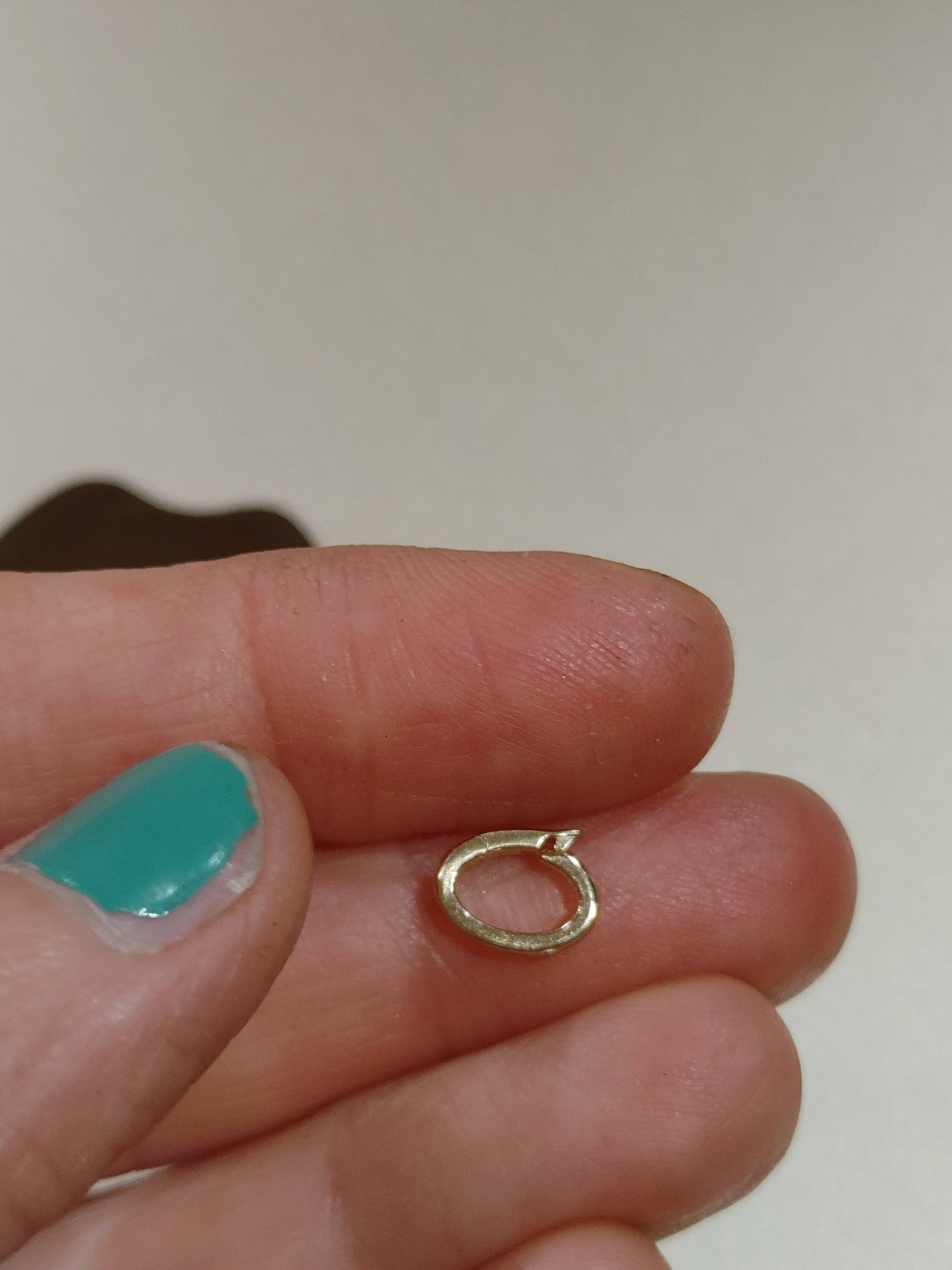 10K, 14K, 18K Solid Gold Sterling Silver Charm Bail Connector Link Reusable