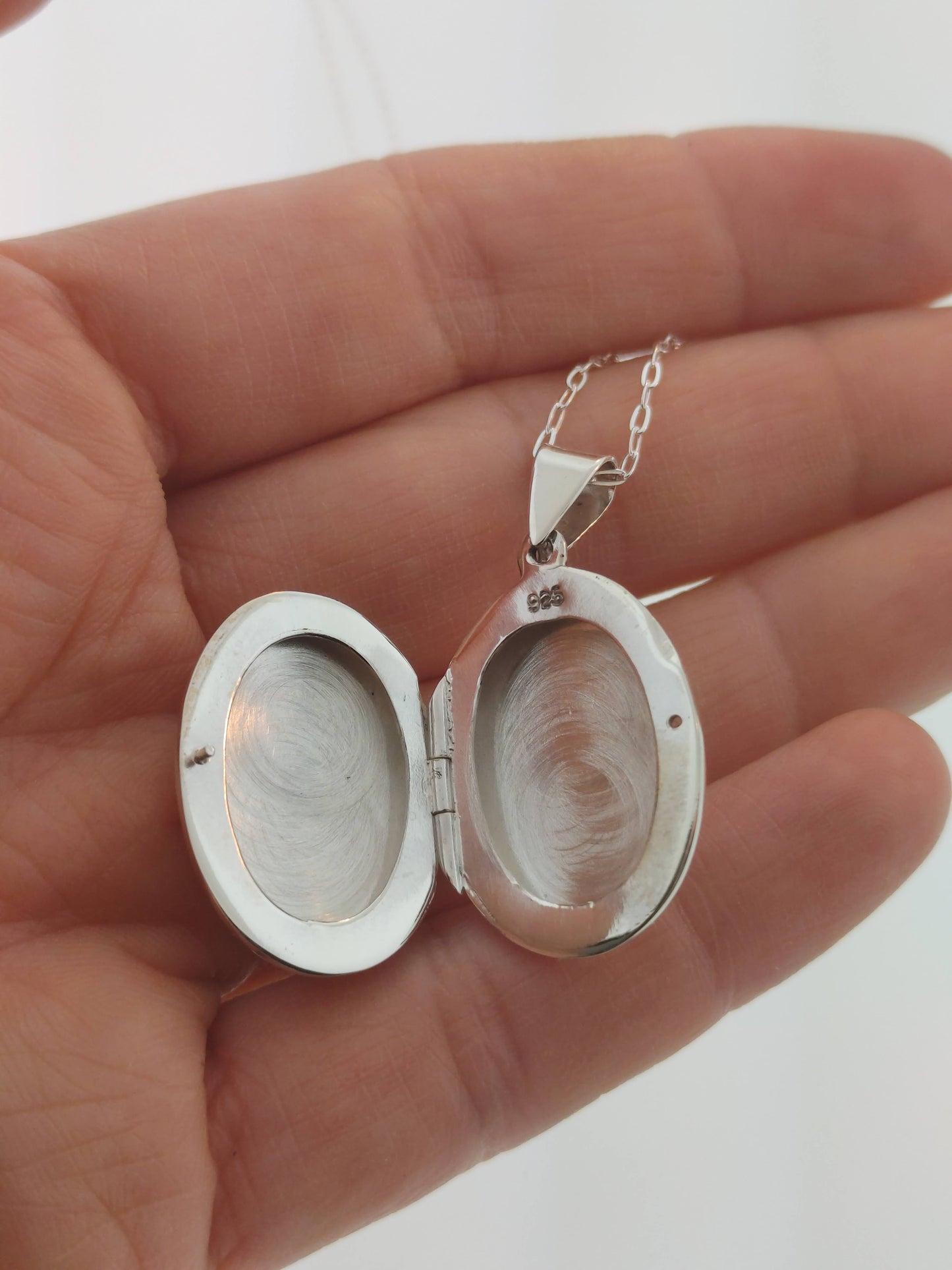 Sterling Silver Seahorse Photo Picture Locket Engravable