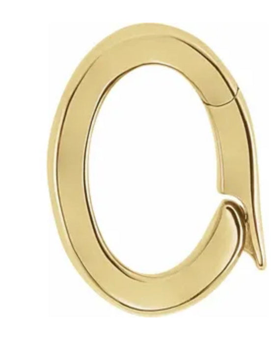 Charm Bail Push Clasp Hinged Necklace Bracelet Connector Link Lock Reusable