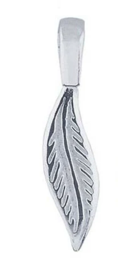 Sterling Silver Bail Feather Glue On For Cabochons Accessory