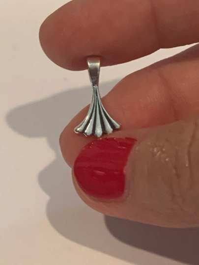 Sterling Silver Bail Glue On For Cabochons Accessory