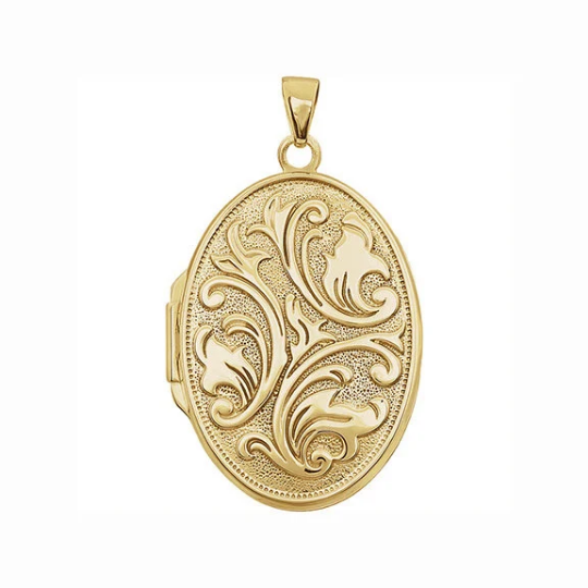 14K Yellow Gold Photo Locket