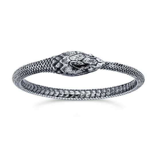 Sterling Silver Ouroboros Snake Ring