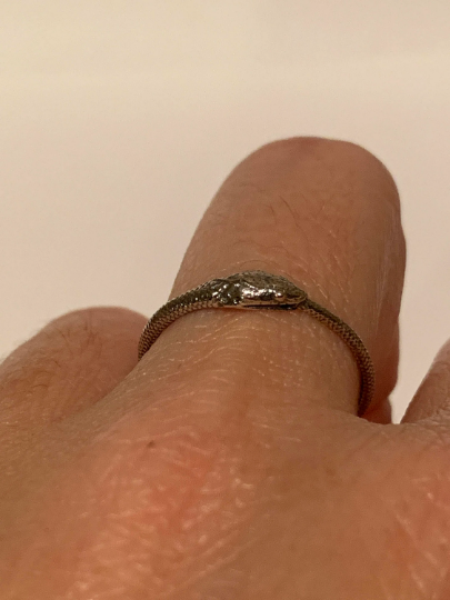 Sterling Silver Ouroboros Snake Ring