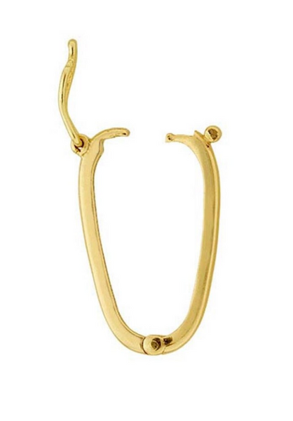 14K Solid Gold Clasp Necklace Shortener, Necklace Clasp