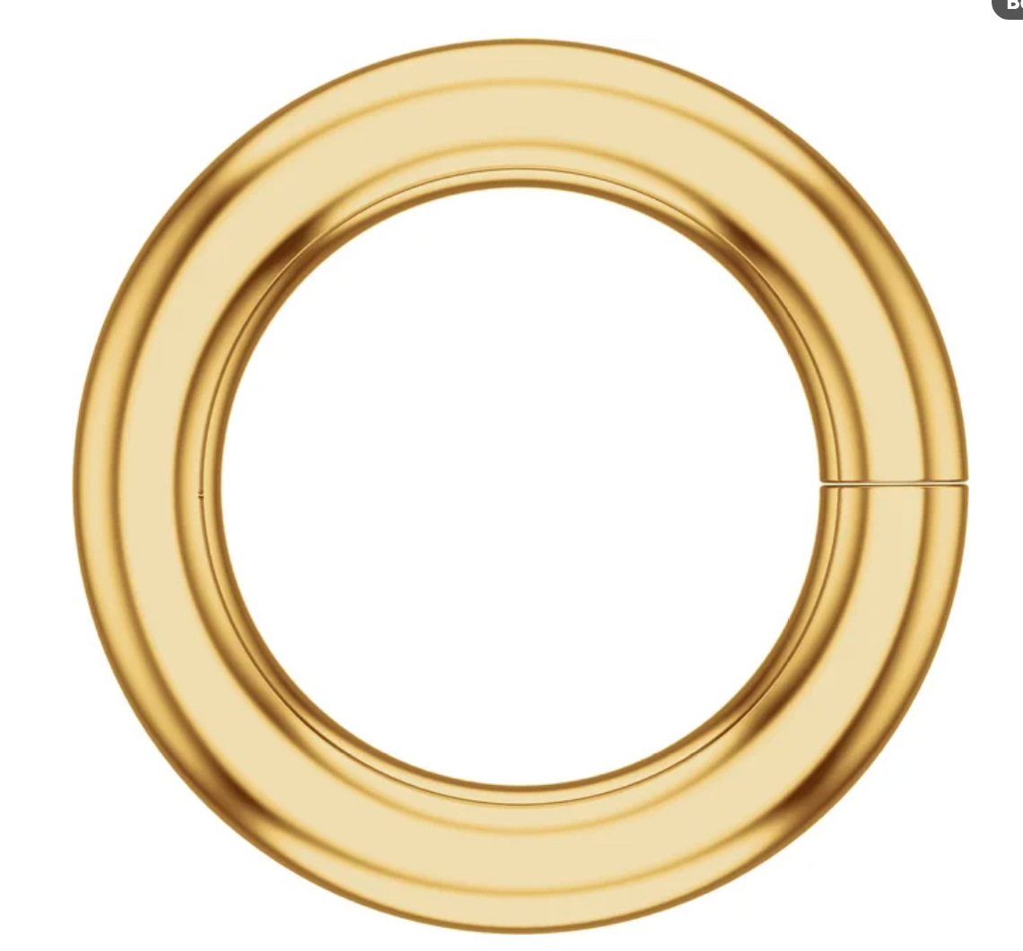 10K Solid Gold 18 Gauge Jump Rings