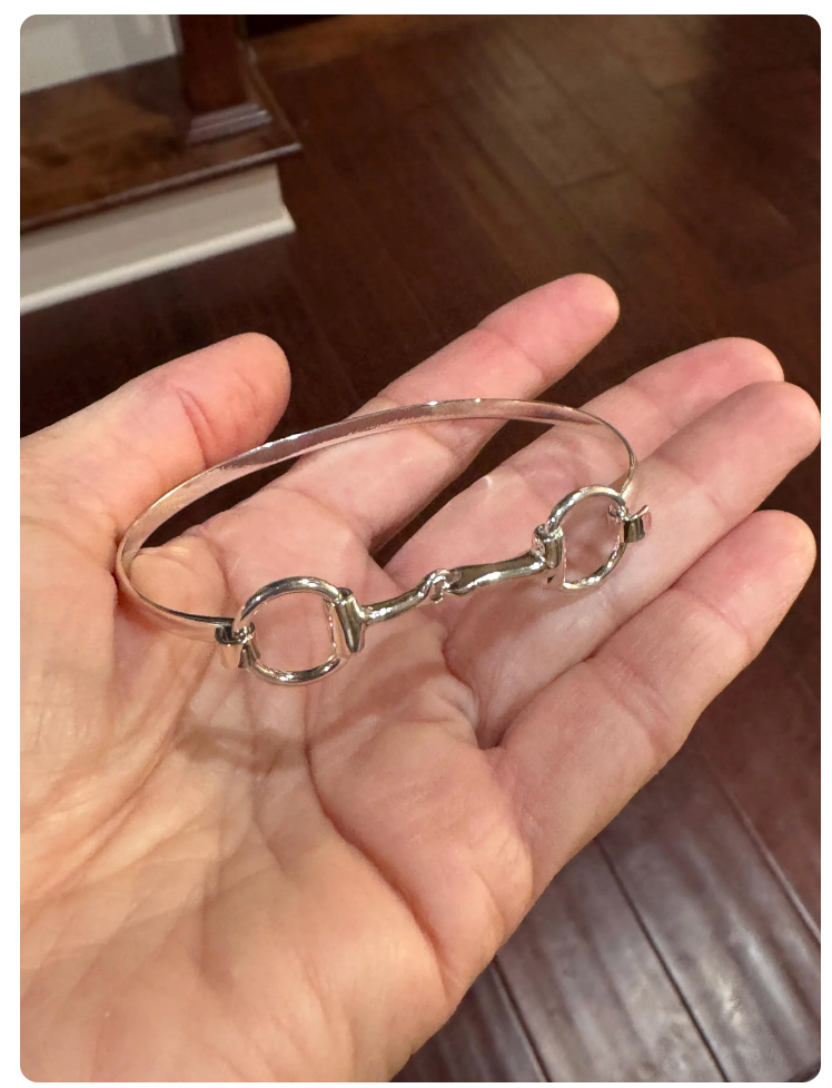 925 Sterling Silver Horsebit Bracelet