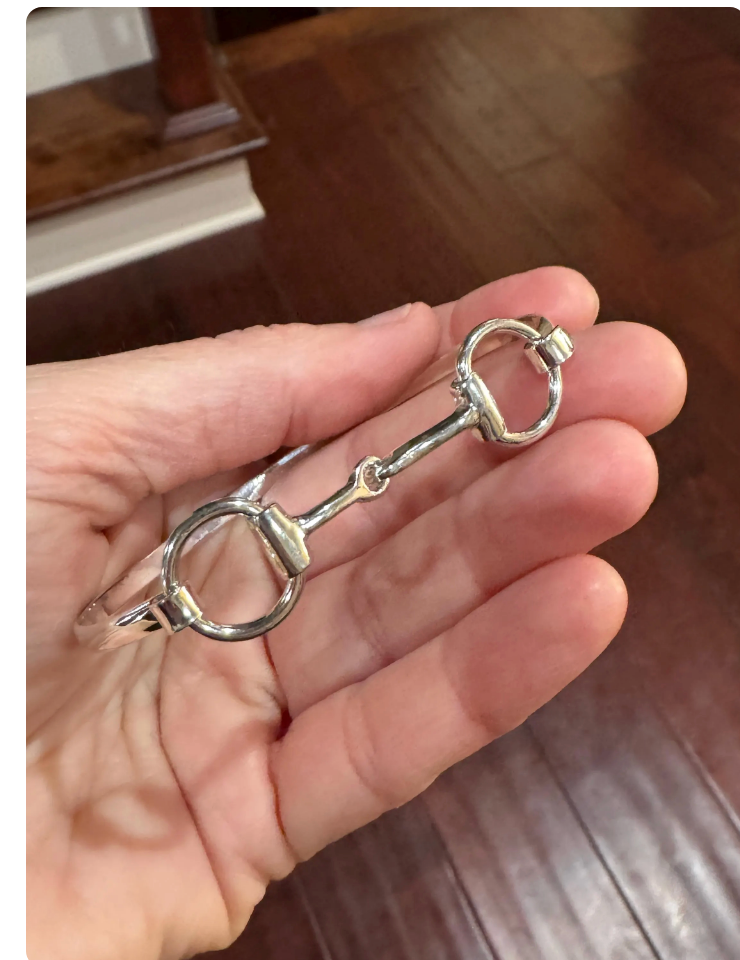 925 Sterling Silver Horsebit Bracelet
