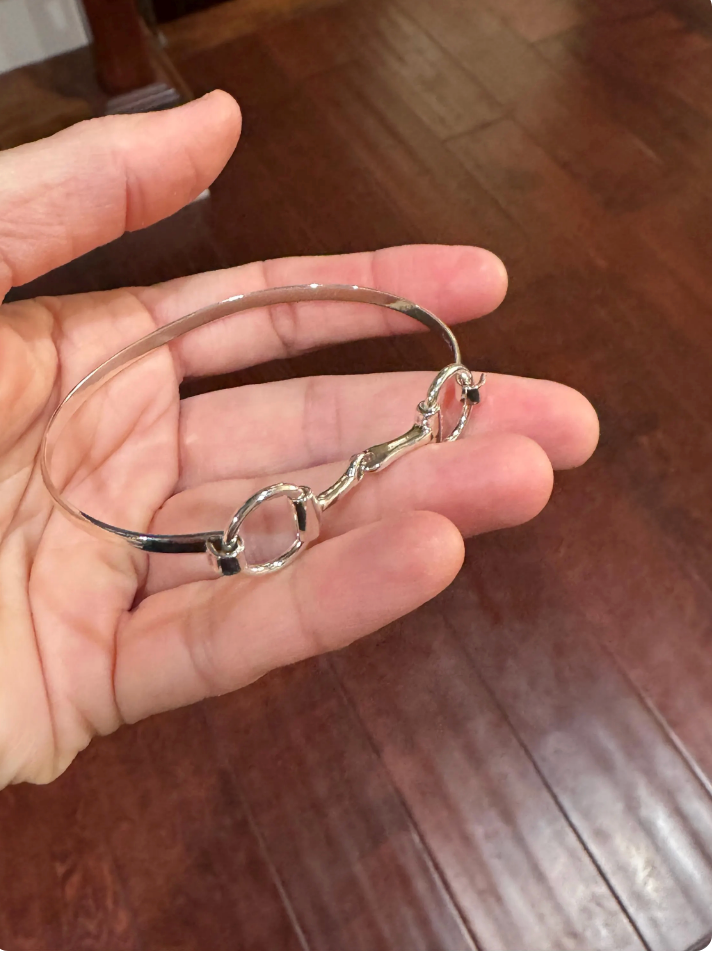 925 Sterling Silver Horsebit Bracelet