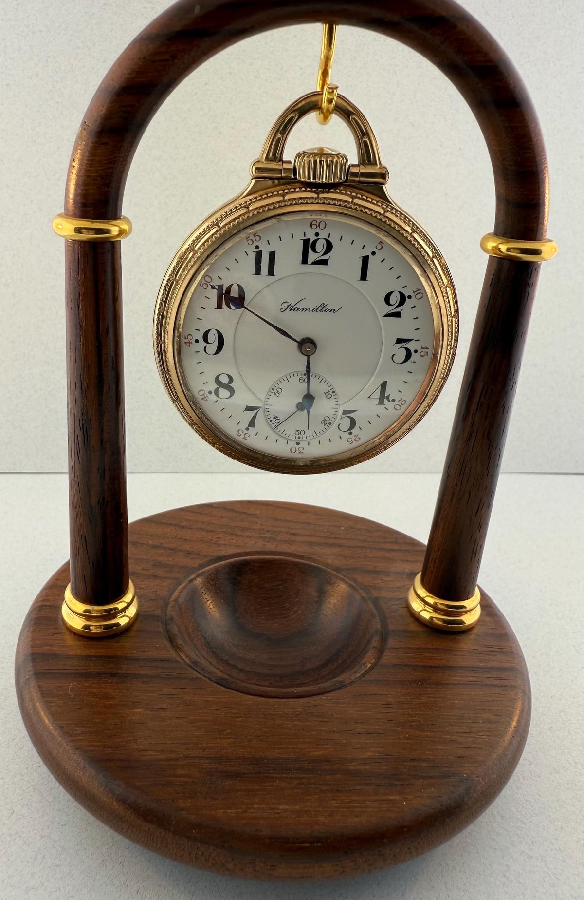 Hamilton 952 Motor Barrel antique pocket watch, view 1