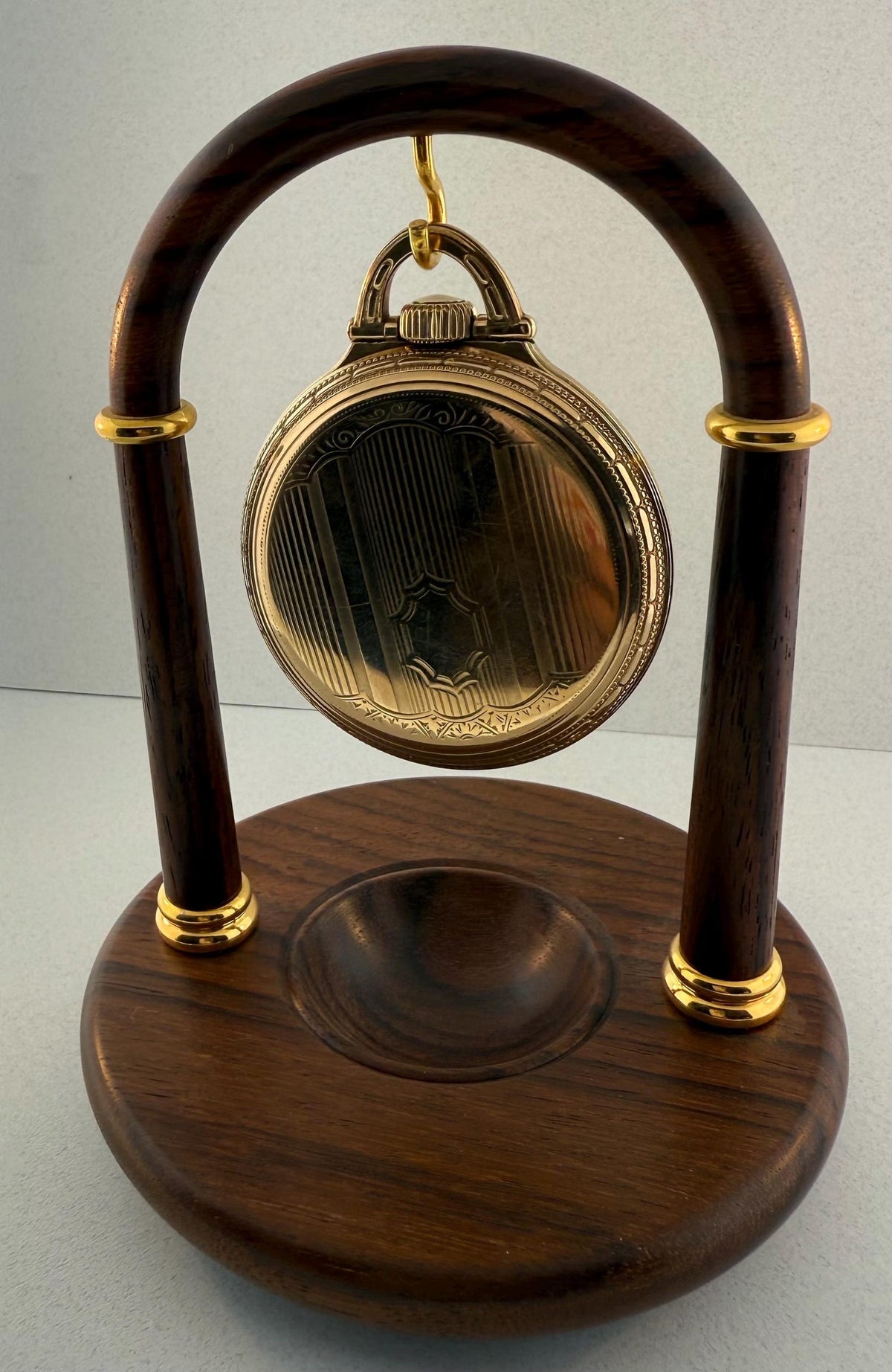 Hamilton 952 Motor Barrel antique pocket watch, view 2