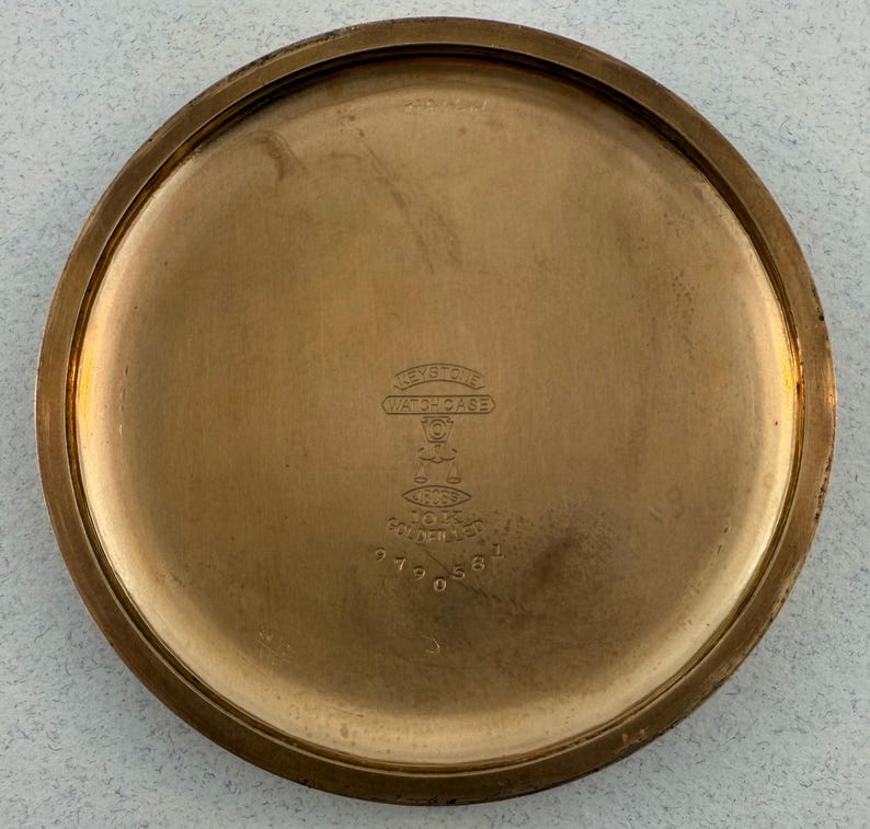 Hamilton 952 Motor Barrel antique pocket watch, view 6