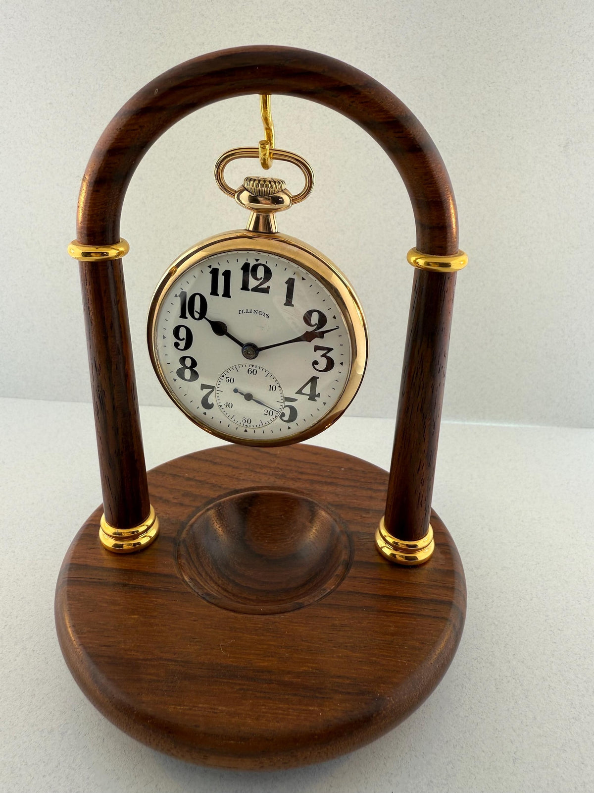 1922 Illinois antique pocket watch with 14K gold-filled case, view 1