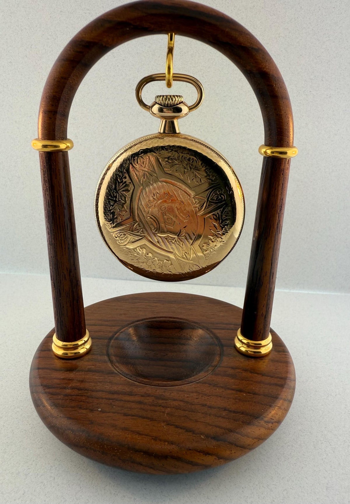 1922 Illinois antique pocket watch with 14K gold-filled case, view 2