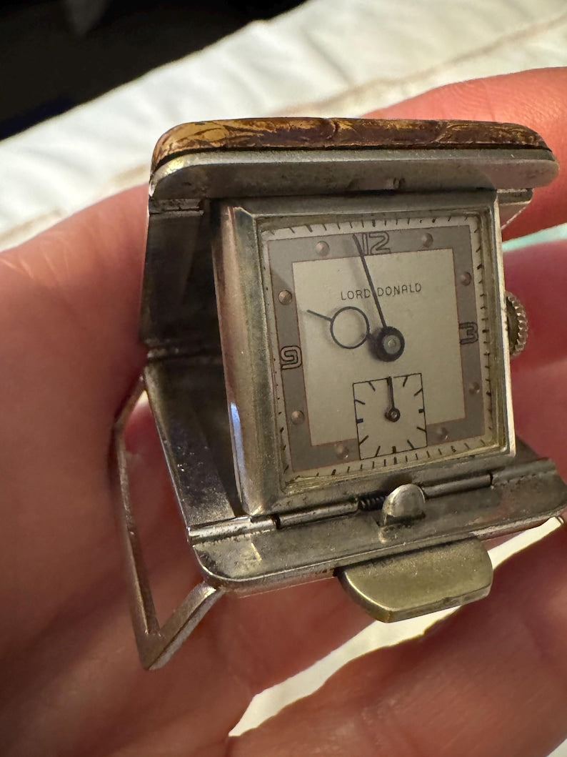 Vintage Lord Donald belt golf watch, view 1