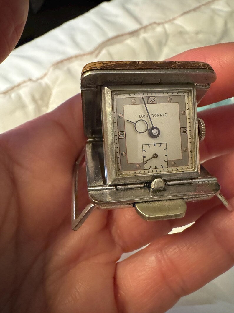 Vintage Lord Donald belt golf watch, view 2