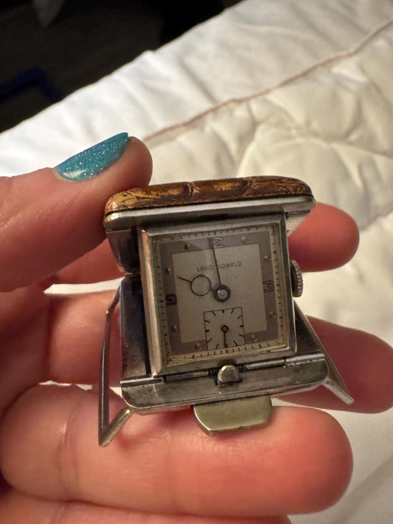 Vintage Lord Donald belt golf watch, view 3