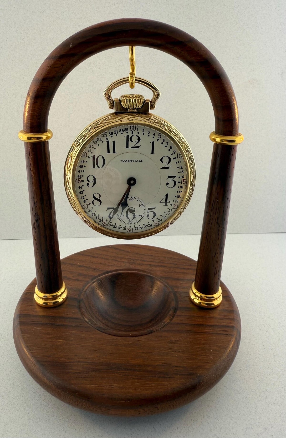 1918 Waltham railroad-grade pocket watch, view 1