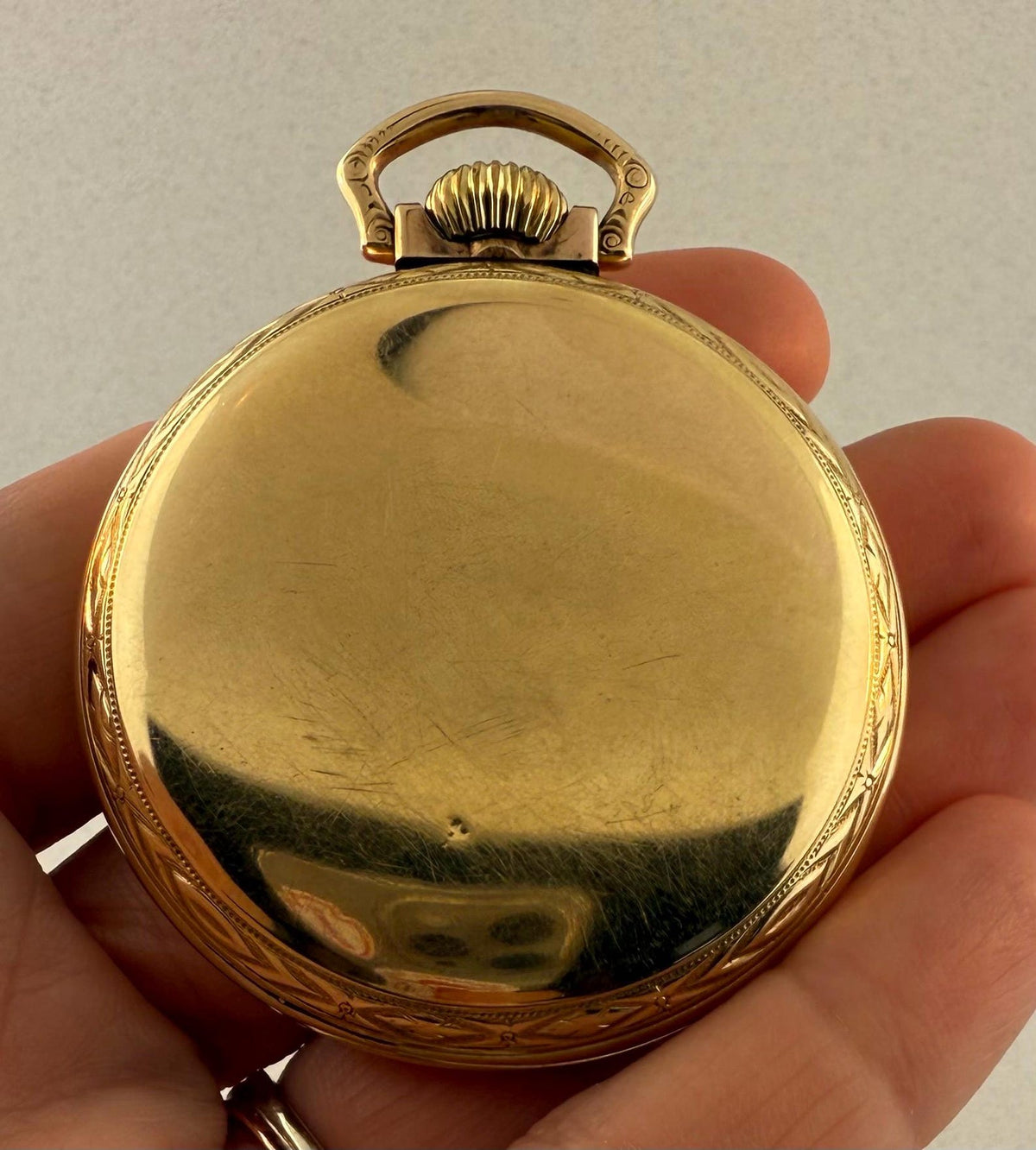 1918 Waltham railroad-grade pocket watch, view 6