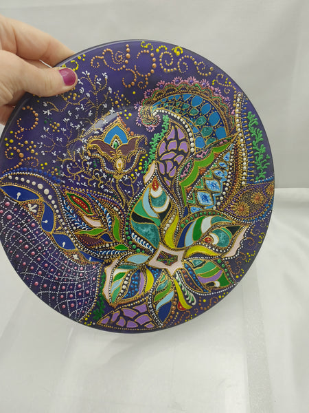 Hand Painted Decorative Plate Garden of Eden