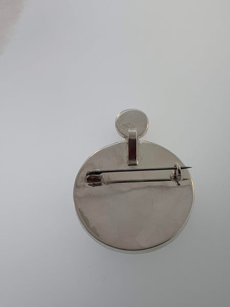 Handmade Cloisonne Glass Enamel Pendant/Brooch Bullfinch Winter Birds - ANARA & CO ENGRAVINGS - ANARA AND CO JEWELRY